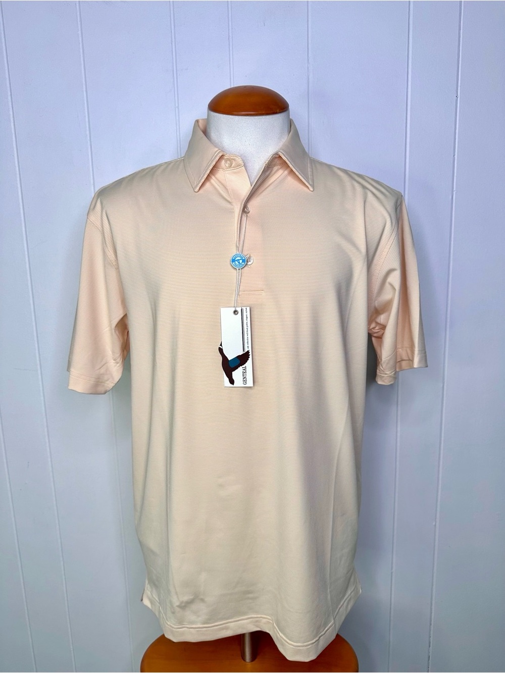GenTeal pinstripe Performance Golf polo